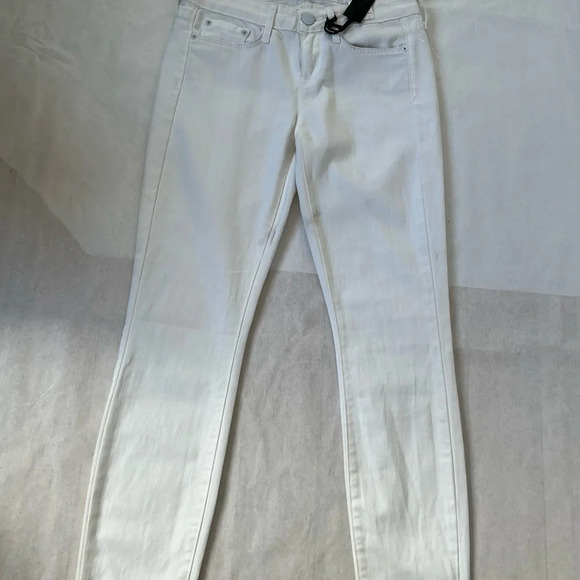 VINCE Solid Very White Skinny Soft Stretch Denim Jeans 25 NWT - Picture 2 of 11